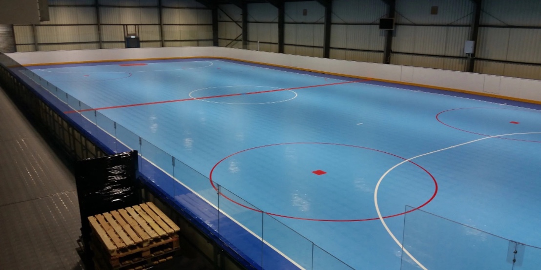 Podlaha na inline hokejový stadion